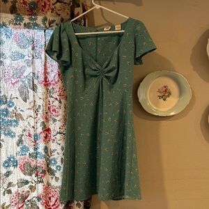 Levi's Teal Floral Mini Dress